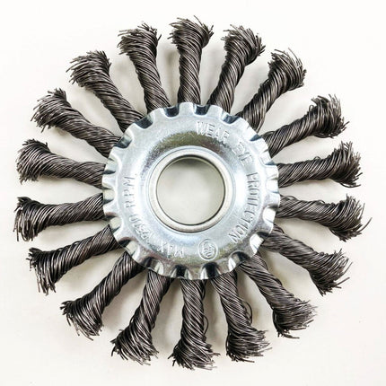 Twist Knot Wire Wheel 115 x 22.2mm - Toolzone KDPWB011