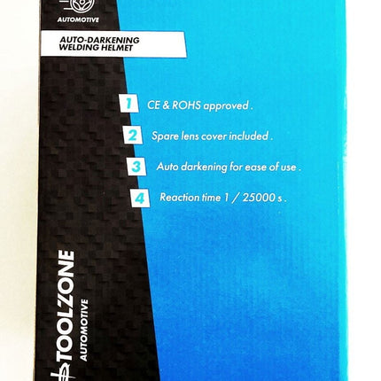 Auto Darkening Welders Helmet Blue Variable Control - Toolzone KDPWH010B