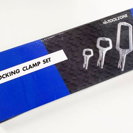 C Clamp Set 3 Piece 6 11 18 With Swivel Pads - Toolzone KDPWH042
