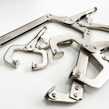 C Clamp Set 3 Piece 6 11 18 With Swivel Pads - Toolzone KDPWH042