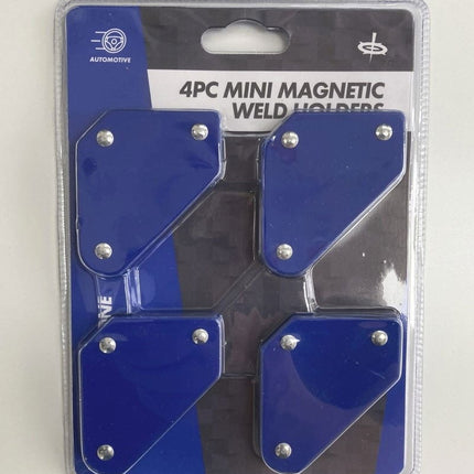 Magnetic Weld Holders Mini 4 Piece 10lb 60x50x10mm - Toolzone KDPWH043