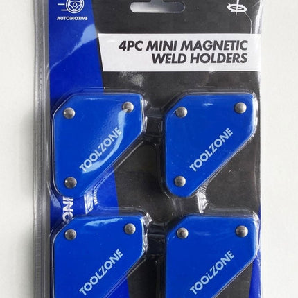 Magnetic Weld Holders Mini 4 Piece 10lb 60x50x10mm - Toolzone KDPWH043