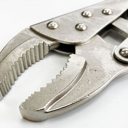Locking Pliers Jumbo 12 Curved Jaw MAX Jaw Size 70mm - Toolzone KDPWR133