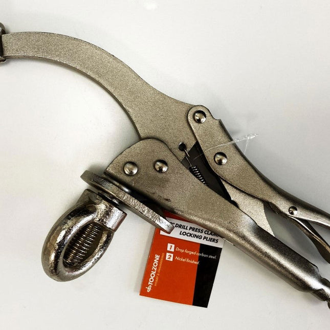 Locking Pliers Drill Press Clamp 9 - Toolzone KDPWR178