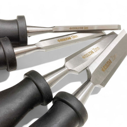 Chisel Set Soft Grip Handle 4PC 1/4, 1/2, 3/4, 1 - Toolzone KDPWW041