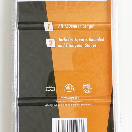 Sharpening Stone Set 7PC 6 180 And 240 Grit Mixed Shapes - Toolzone KDPWW068