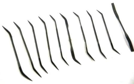 Needle File Set Riffler 10PC 140mm Various Shapes With Pouch - Toolzone KDPWW085