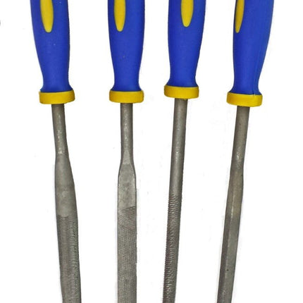 Warding File Set 4PC 6 High Carbon Steel Various Shapes With Pouch - Toolzone KDPWW086