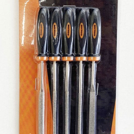 Diamond File Set 5PC 85mm Blade Various Shapes - Toolzone KDPWW096