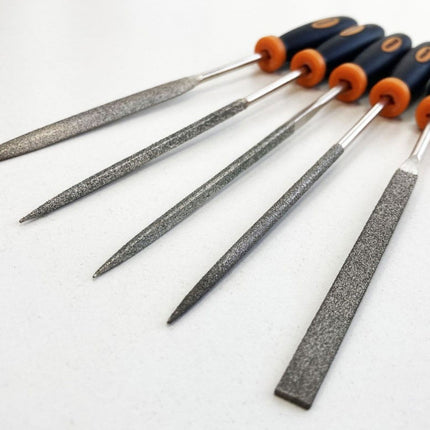 Diamond File Set 5PC 85mm Blade Various Shapes - Toolzone KDPWW096