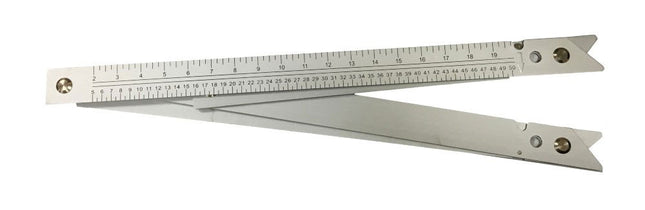 Folding Aluminium Square 24 Dual Marked Metric Imperial - Toolzone KDPWW152