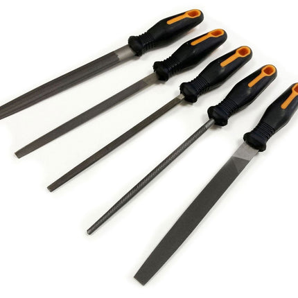 File Set 5PC 8 T12 Steel Soft Grip Handles - Toolzone KDPWW163