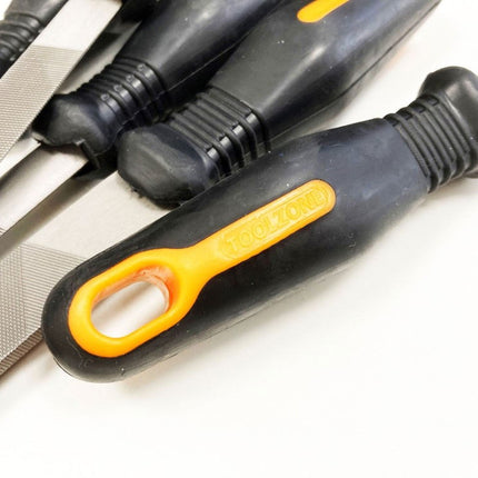 File Set 5PC 8 T12 Steel Soft Grip Handles - Toolzone KDPWW163