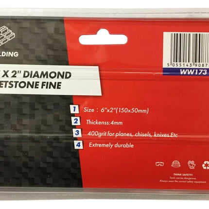 Diamond Coated Wetstone Fine Pro 400 Grit - Toolzone KDPWW173