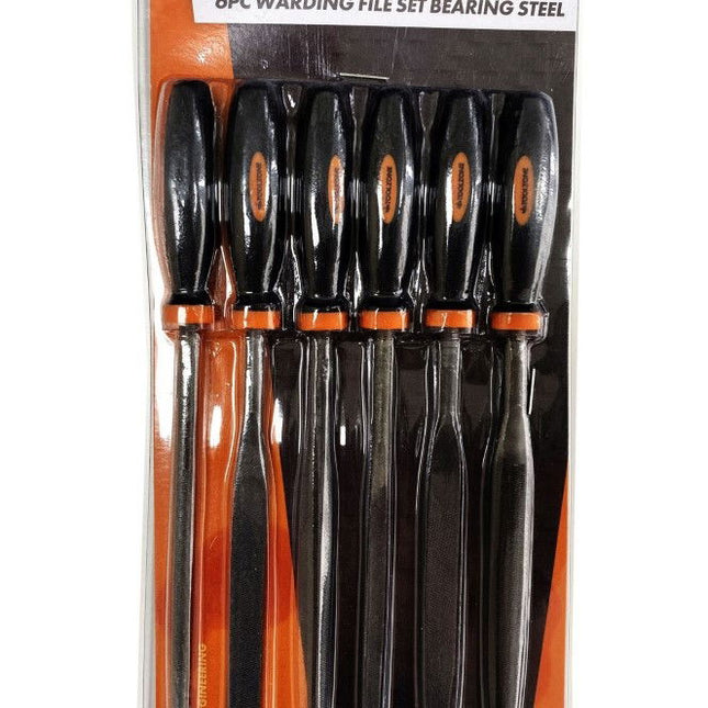 Warding File Set 6PC Bearing Steel 175 x 5mm - Toolzone KDPWW203