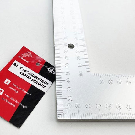 Rafter Square Aluminium 24 x 16 5mm Thick - Toolzone KDPWW204