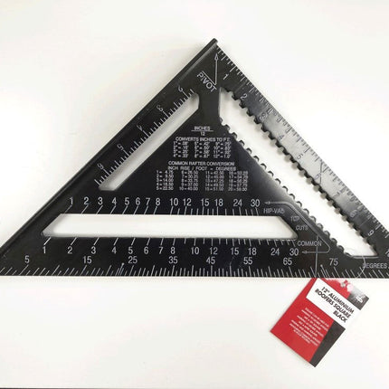 Roofers Square Aluminium 12 Black - Toolzone KDPWW206