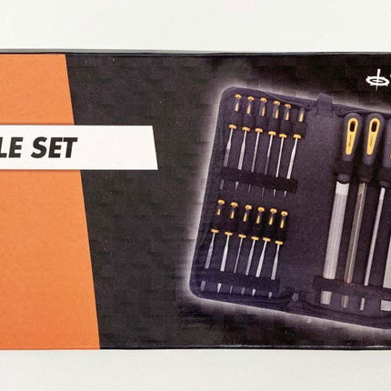 File Set 16PC With Carry Case 200mm And 100mm Bearing Steel Files - Toolzone KDPWW216