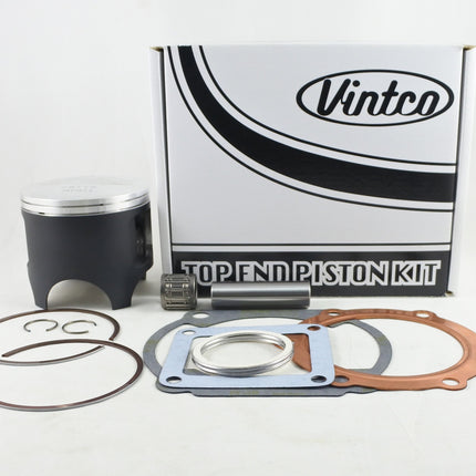 Top End Piston Kit 75-76 Yamaha Dt 400 86mm 1.0mm Over Vintco KTY48-1.0