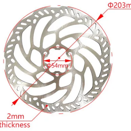 Rear Brake Disc 203mm Surron Light Bee X S Segway X160 X260