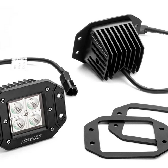 3 LED Cube Lights Pair, Recessed, Flush Mount, LB3-RL-001