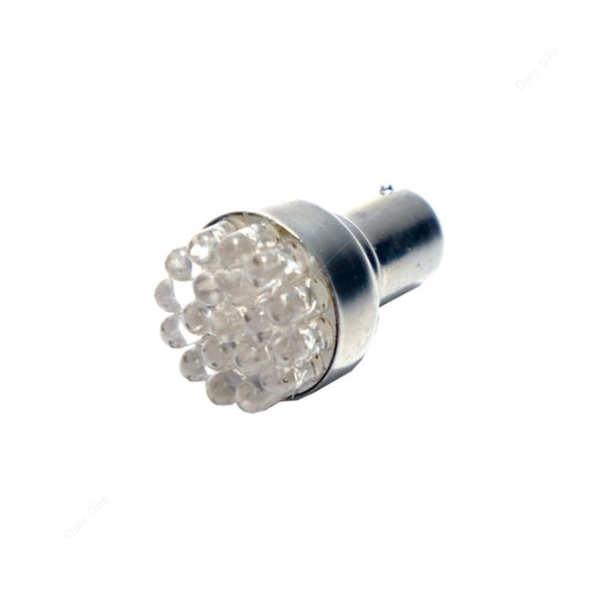 LED Light Bulb 12V White BAY15D