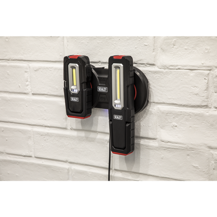 Pair Of LED Torches, Wireless Magnetic Charging Base 3W & 5W