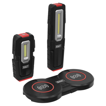 Pair Of LED Torches, Wireless Magnetic Charging Base 3W & 5W