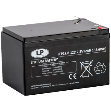 Battery Lithium 12V LFP12-12, 12AH 12V Lithium LiFePO4 1.7Kg, L 152 x W 99 x H 96