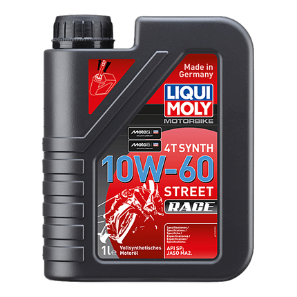 Engine Oil 4T Synthetic 10W-60 Street Race 1L Liqui Moly - 1525