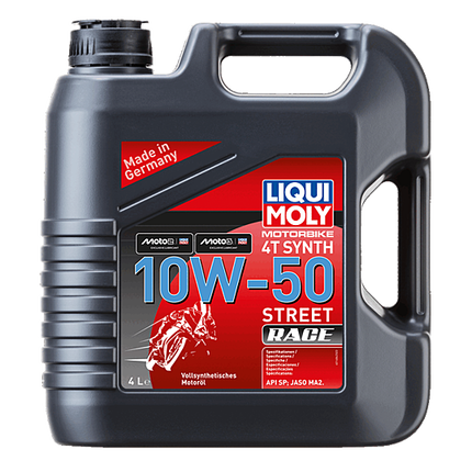 Engine Oil 4T Synthetic 10W-50 Street Race 4L Liqui Moly - 1686