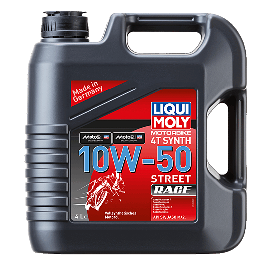 Engine Oil 4T Synthetic 10W-50 Street Race 4L Liqui Moly - 1686