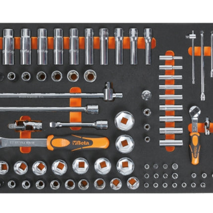Soft Thermoformed Tray with Tool Assortment, Drawer Size 98 - Beta Tools M100