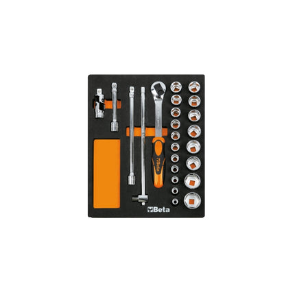 Soft Thermoformed Tray with Tool Assortment, Drawer Size 24 - Beta Tools M83