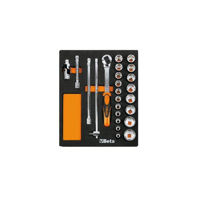 Soft Thermoformed Tray with Tool Assortment, Drawer Size 24 - Beta Tools M83
