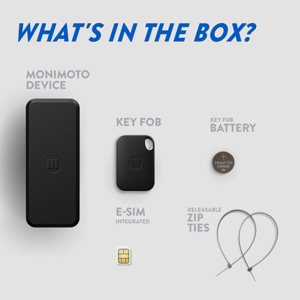 Monimoto 9 Smart Gps 5G Tracker, Motorcycle, ATV, UTV, Car, Universal