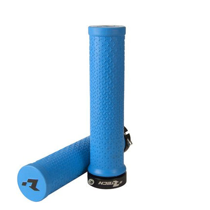 Bike Bicycle Lock On Grips - Light Blue - Rtech B-MPRBIKECL20