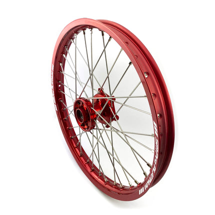 21x1.60 Wheel Fantic Red Hub, Gloss Red Rim, Nickle Nipples