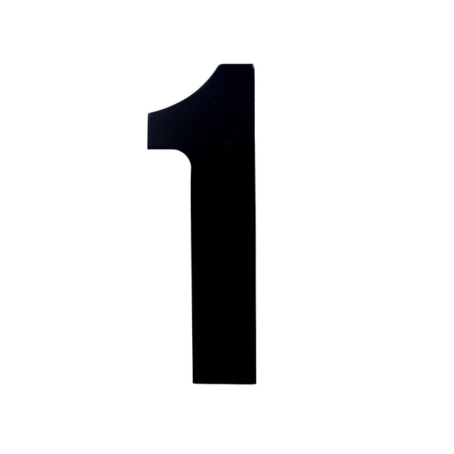 Race Numbers - 1 One - Black, Pack Of 100 / 15cm 6 / Vinyl Sticker