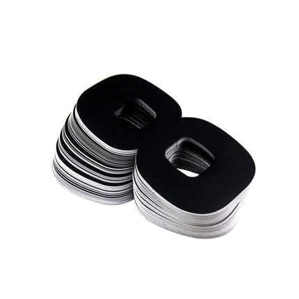 Race Numbers - 8 Eight - Black, Pack Of 25 / 15cm 6 / Vinyl Sticker