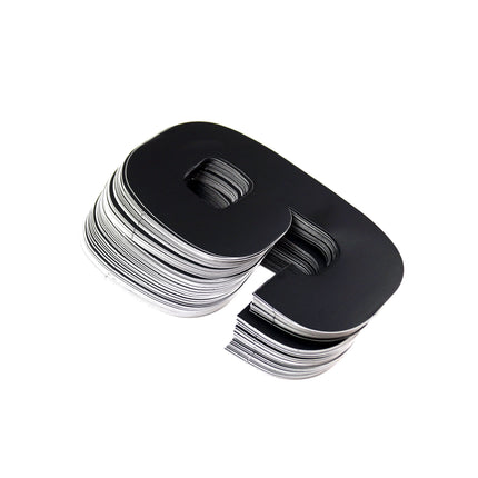 Race Numbers - 6 Six / 9 Nine - Black, Pack Of 25 / 15cm 6 / Vinyl Sticker