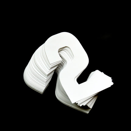 Race Numbers - 2 Two - White, Pack Of 100 / 15cm 6 / Vinyl Sticker