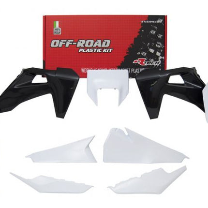 Plastic KIT/7 2020-23 Te/fe OEM White/black, Rtech R-KITHSQ-OEM-623