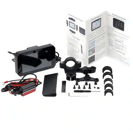 Motorcycle Gps Wireless Carplay Hud Pama Ridecast IPX7 Bluetooth 5.0 12V-24V DC