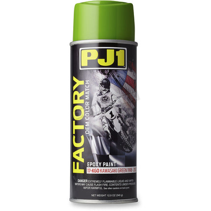 PJ1 Kawasaki Green OEM Colour 1998 - 2002, PJ1 17-KGO, PJ011019, Epoxy Paint 340ml