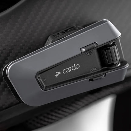 Cardo Packtalk Edge Helmet Intercom Single Unit, Track Communication, Wireless