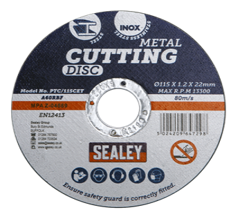 115x1.2x22.2 Each > Grinder, Grinding, Discs, Cutter, Disc, Metal