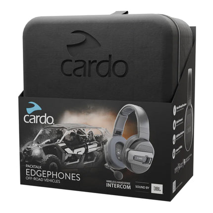 Cardo Packtalk Edgephones Headset, Intercoms, Track Communication, Wireless