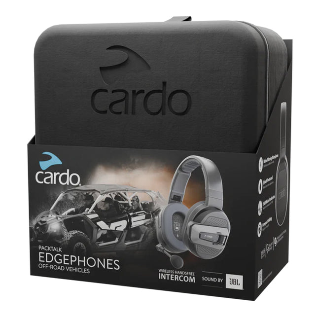 Cardo Packtalk Edgephones Headset, Intercoms, Track Communication, Wireless