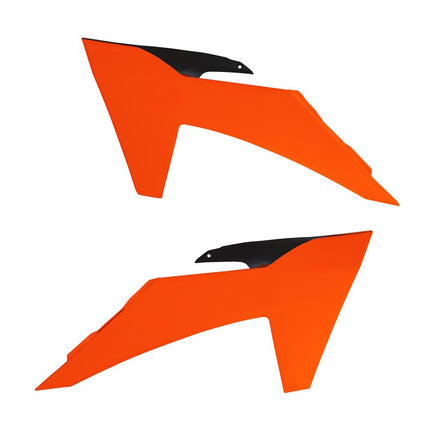 Radiator Scoops 2023-24 Sx/sx-f KTM, Neon Orange/black, Rtech R-CVKTMANNR23